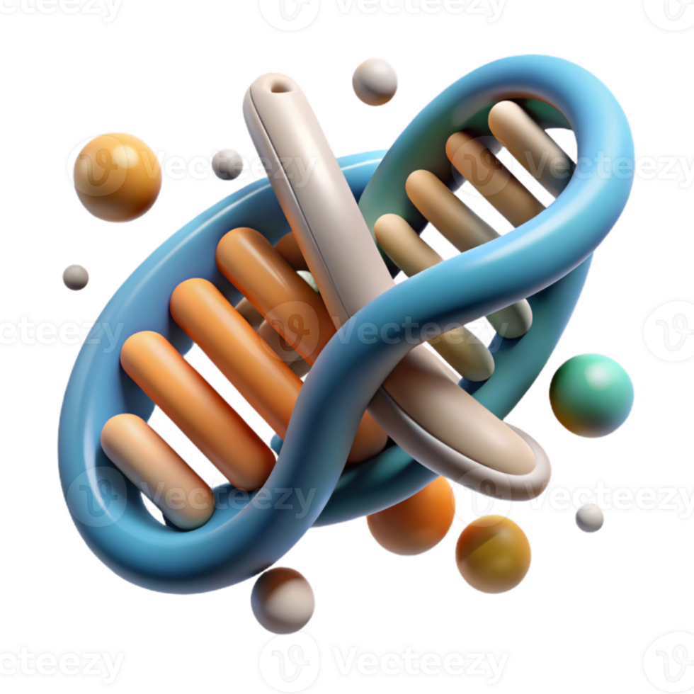 vibrant minimalist Genome Sequence Abstract Design Cutout authentic png