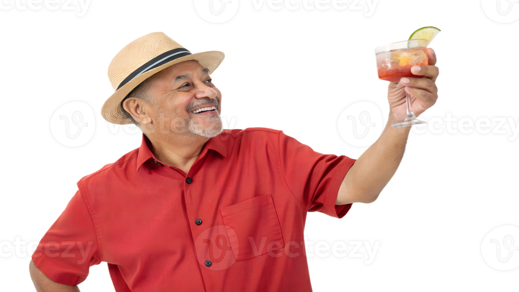 Enjoying a refreshing drink in a sunny atmosphere png