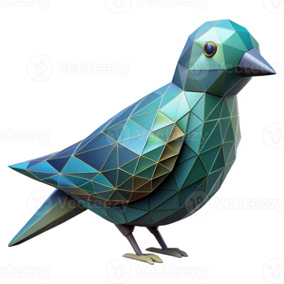 dramatic abstract Geometric Bird in Digital Sky Cutout exclusive png