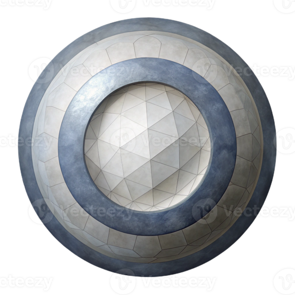 stunning rustic Geometric Circle Isolated on Transparent Background high resolution png