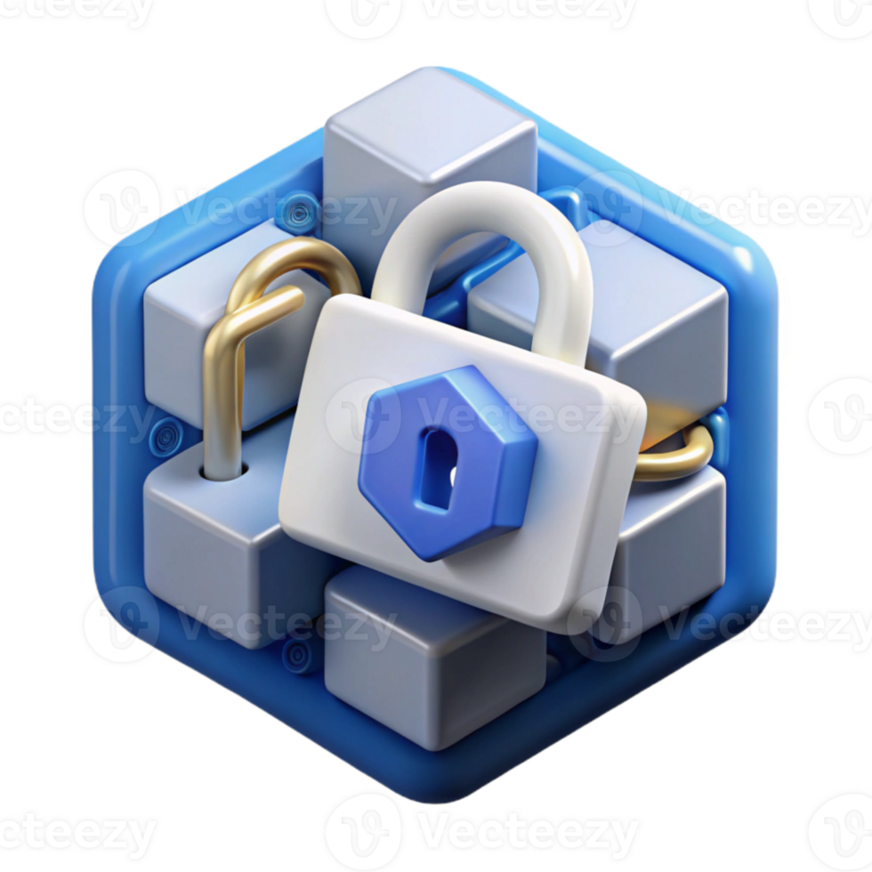 magnificent modern Geometric Data Encryption Pattern Blue Isolated Element authentic png