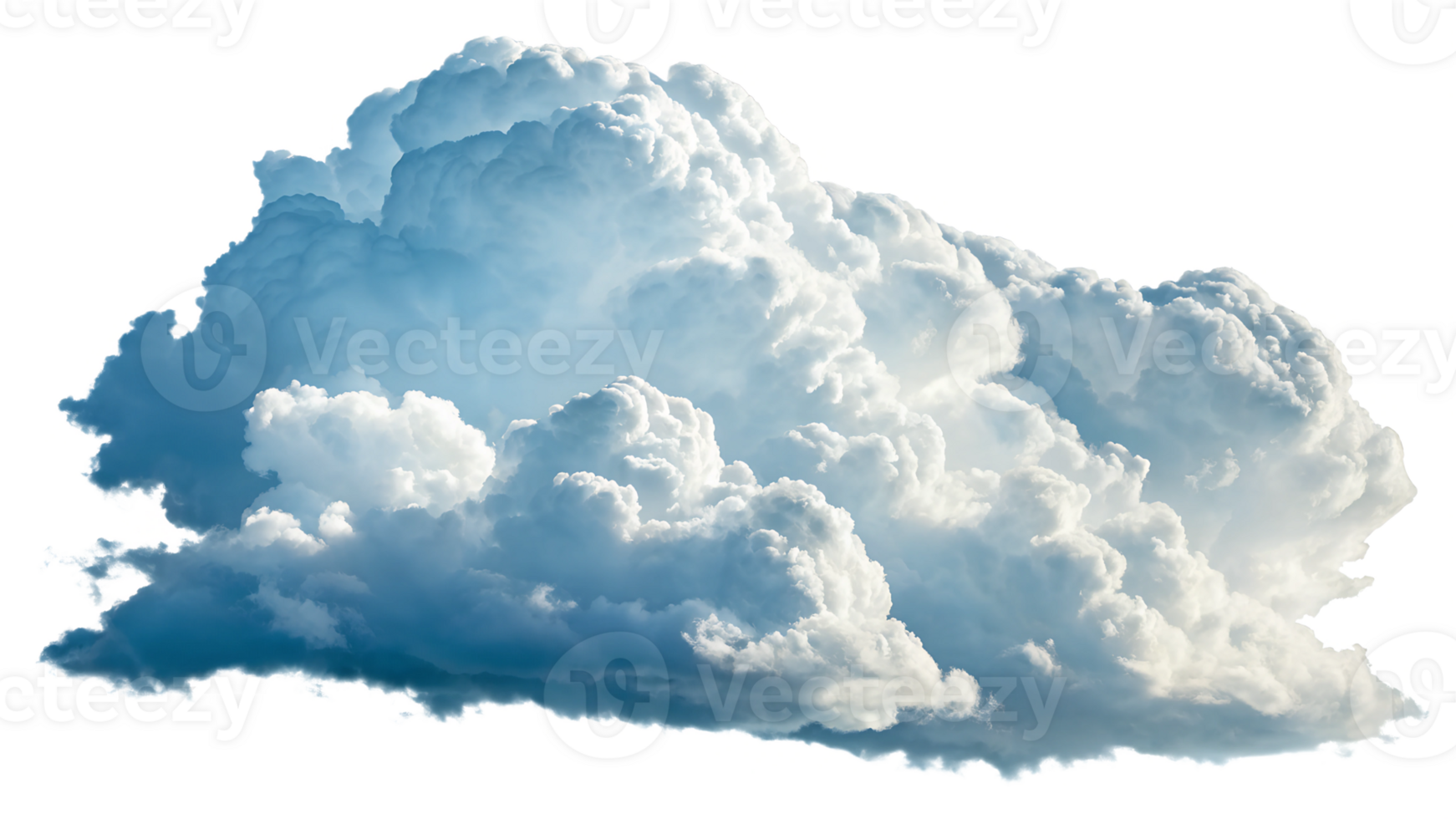 Beautiful cumulus clouds floating in the sky png