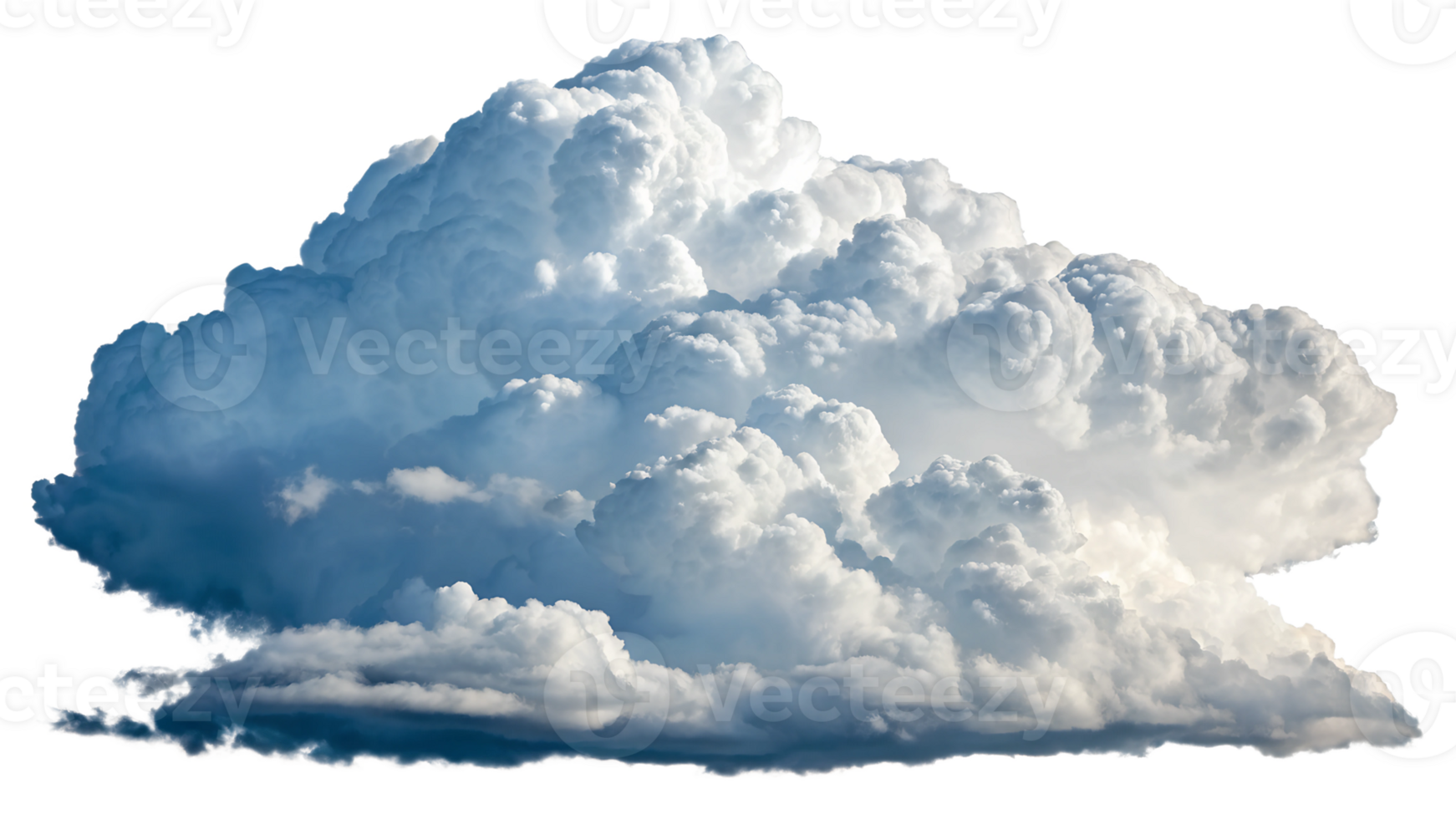 Majestic cloud formation in a clear sky png