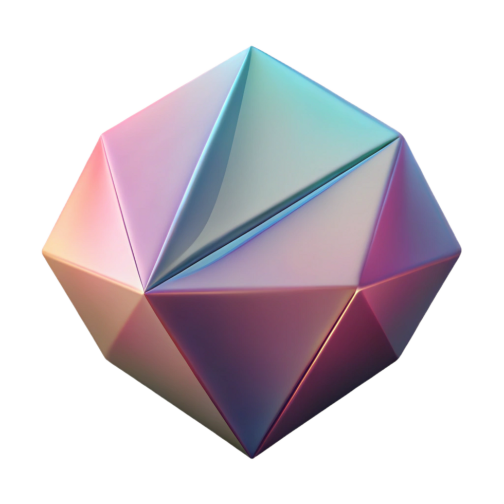 wonderful modern Geometric Gradient Shape Isolated with Soft Lighting exclusive png