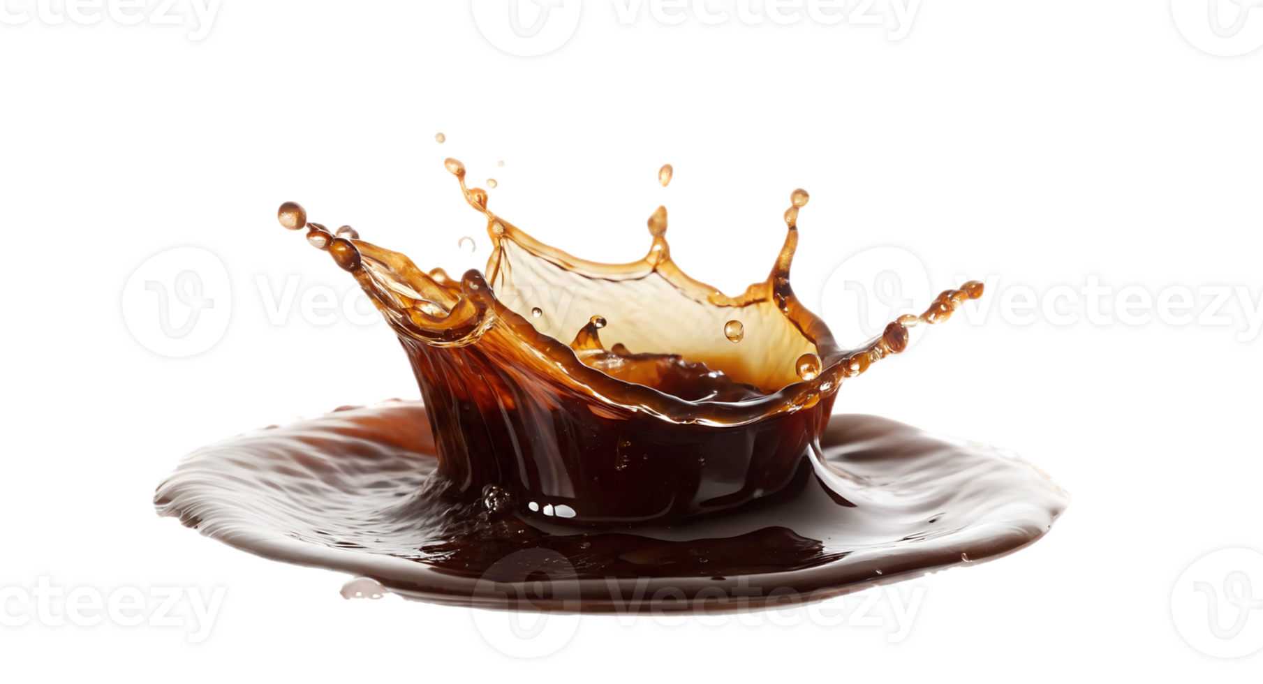 Coffee splash captures dynamic movement and energy png