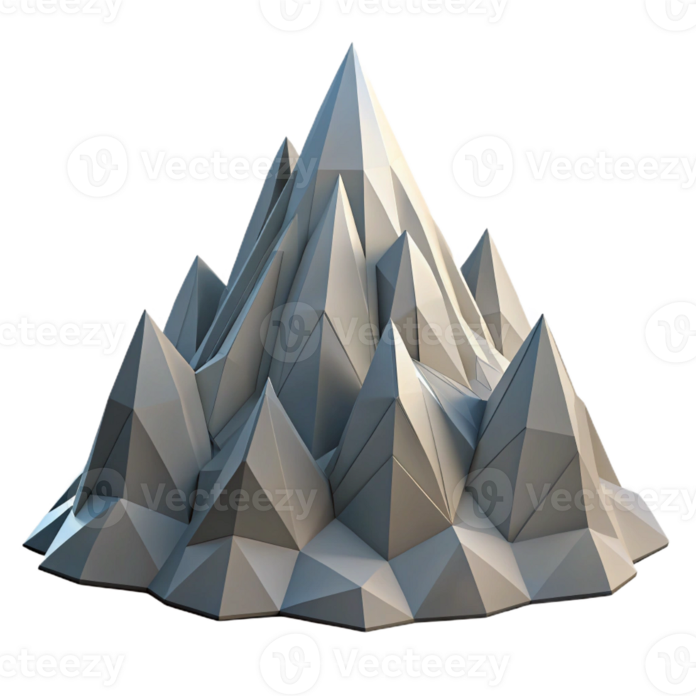 elegant classic Geometric Mountain with Jagged Peaks exclusive png
