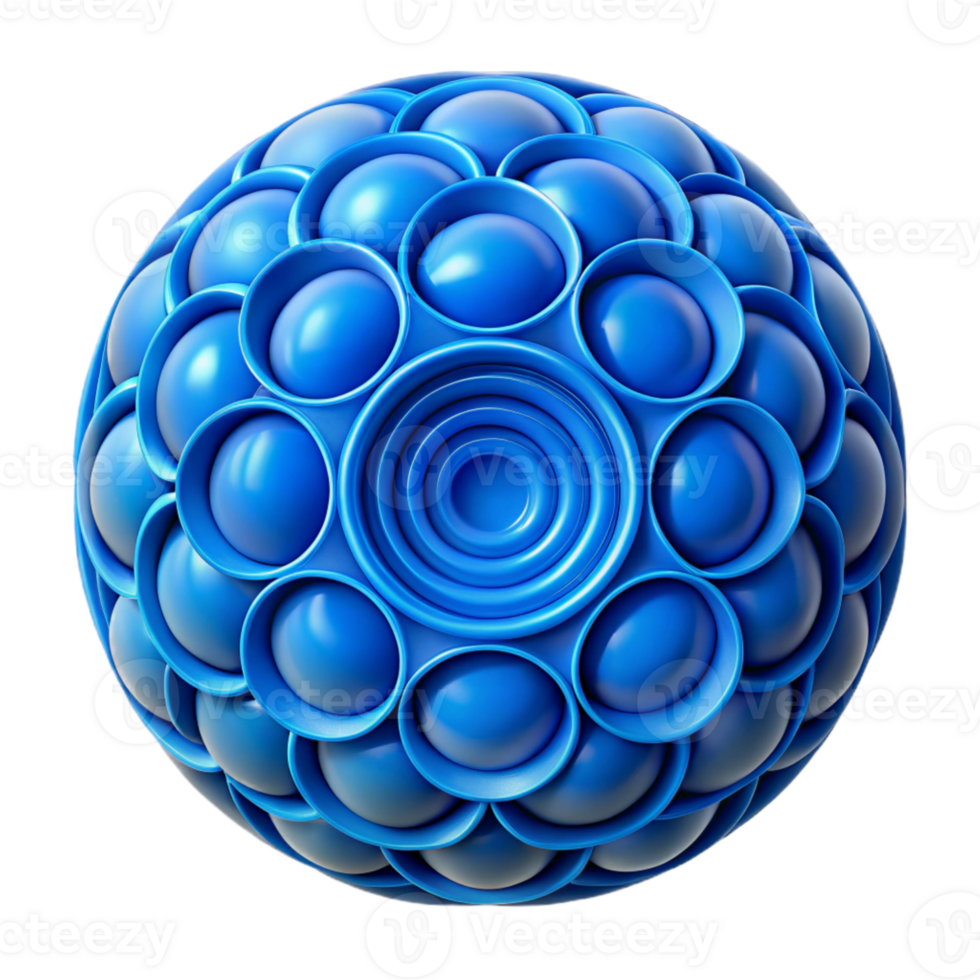 magnificent modern Geometric Pattern Circles Blue Transparent Background png