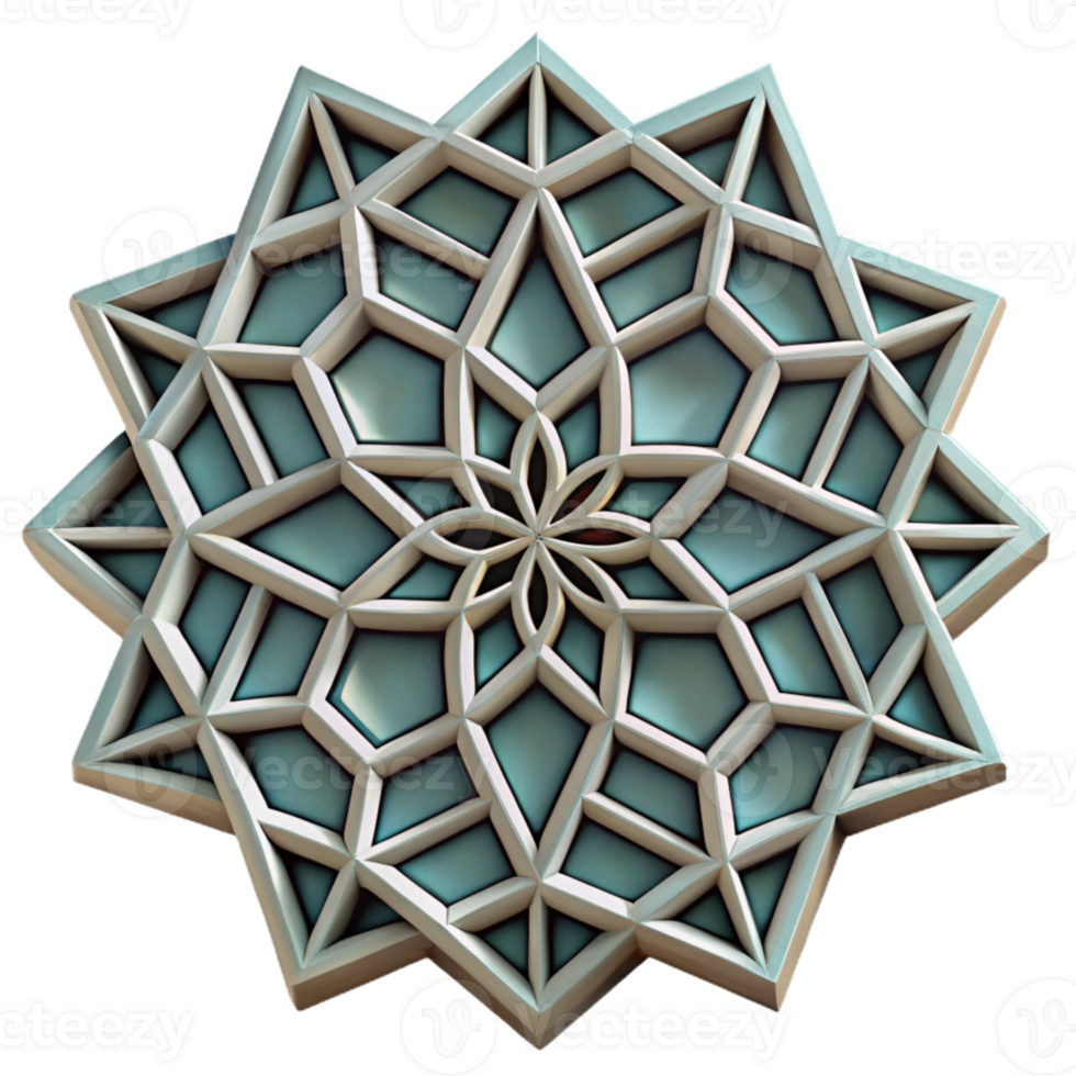 dramatic contemporary Geometric Pattern Cutout with Repeating Design high quality png