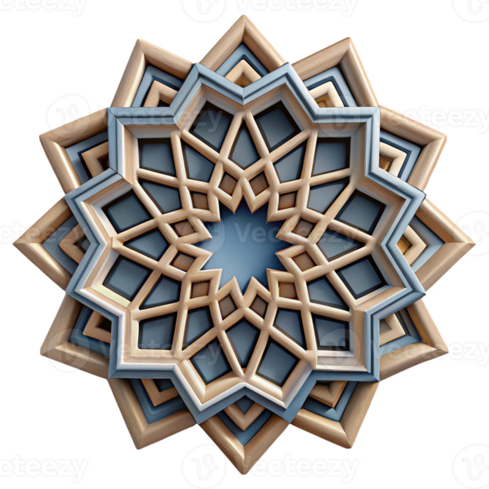 dramatic creative Geometric Pattern Cutout with Repeating Design png