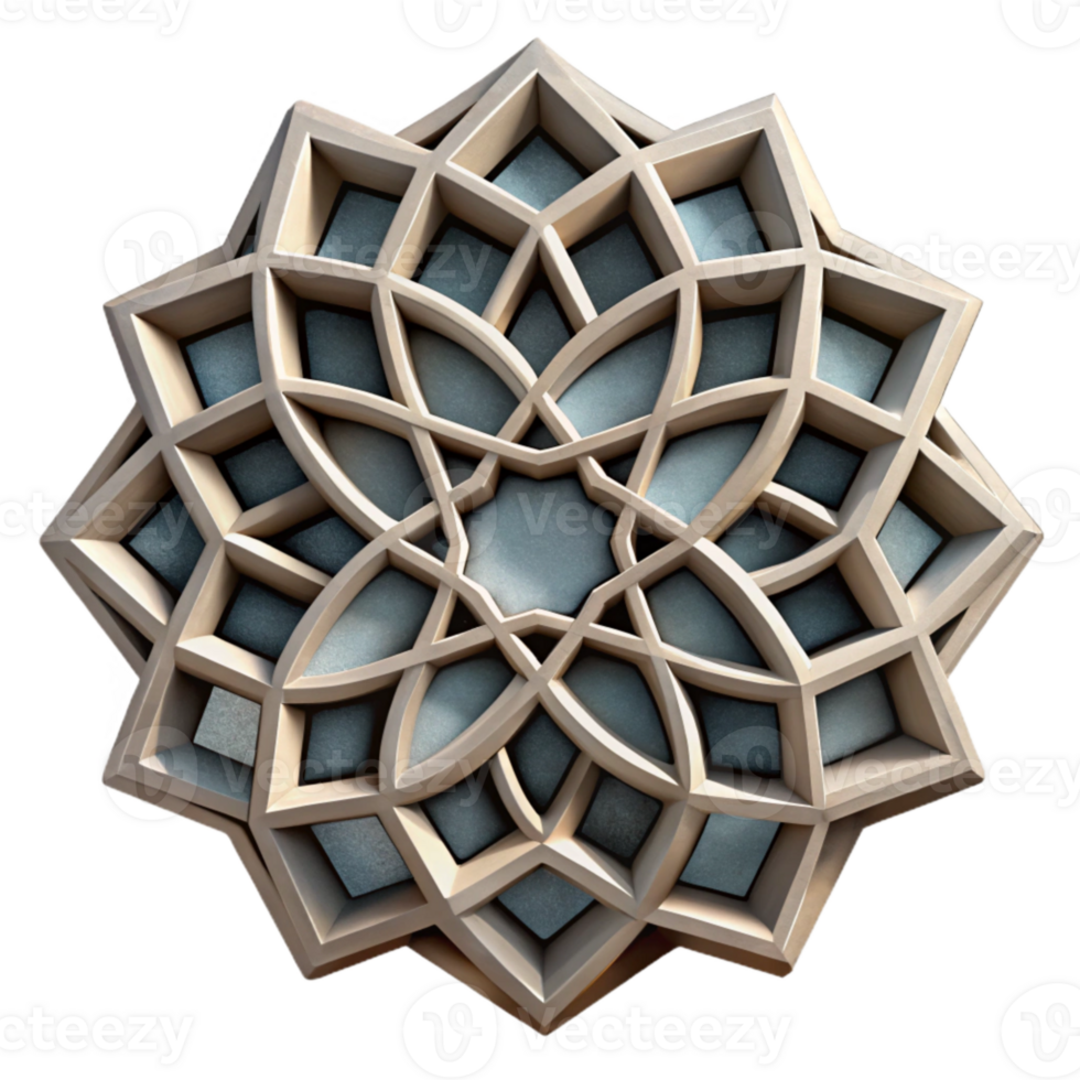 dramatic traditional Geometric Pattern Cutout with Repeating Design high quality png