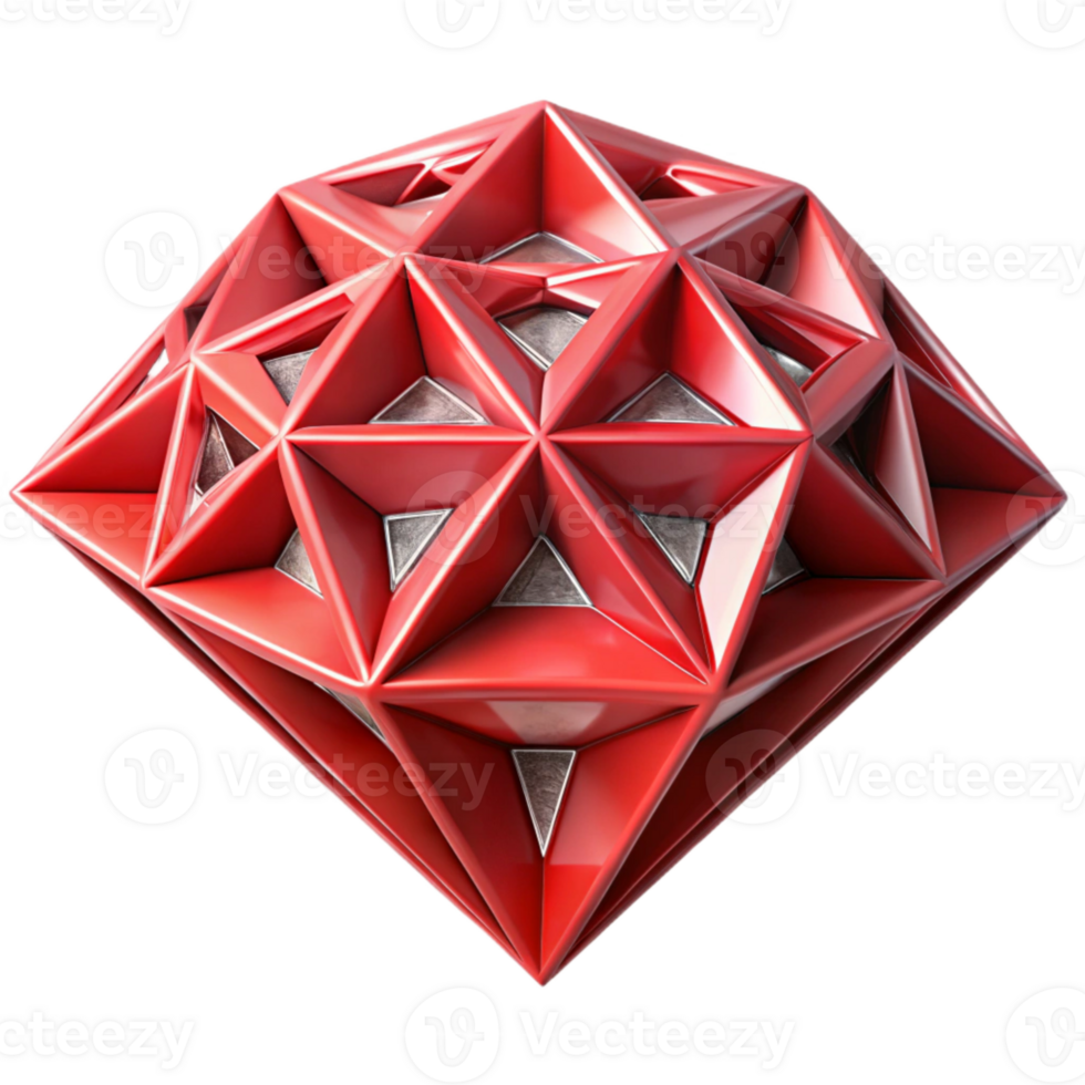 extraordinary classic Geometric Pattern Diamonds Red Cutout high resolution png