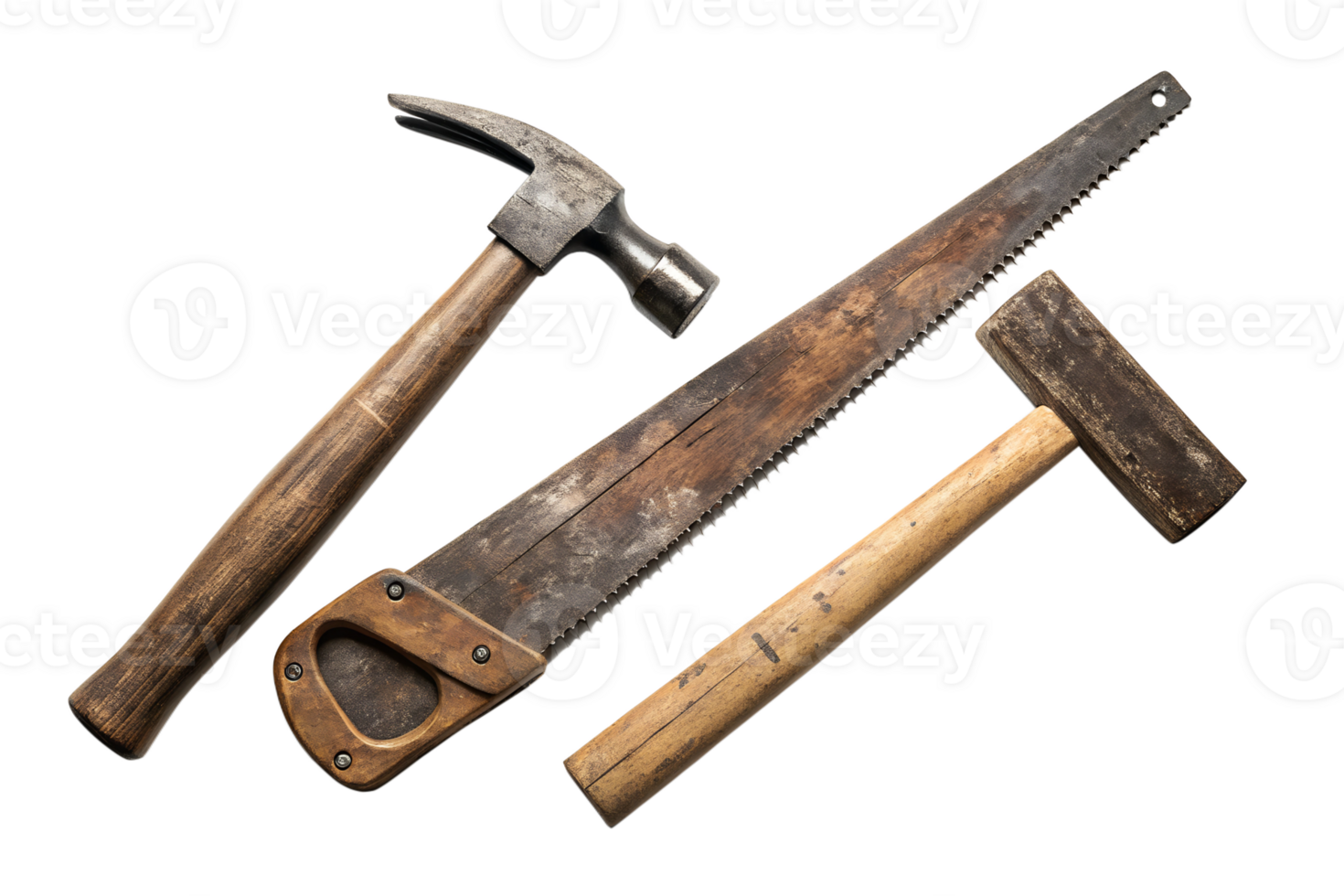 Crafting tools on white background png