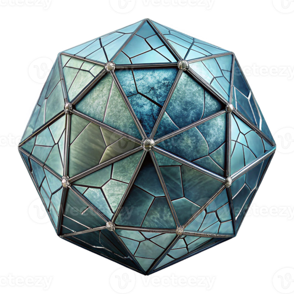 vibrant rustic Geometric Patterns Through Cracked Glass Transparent Background premium png