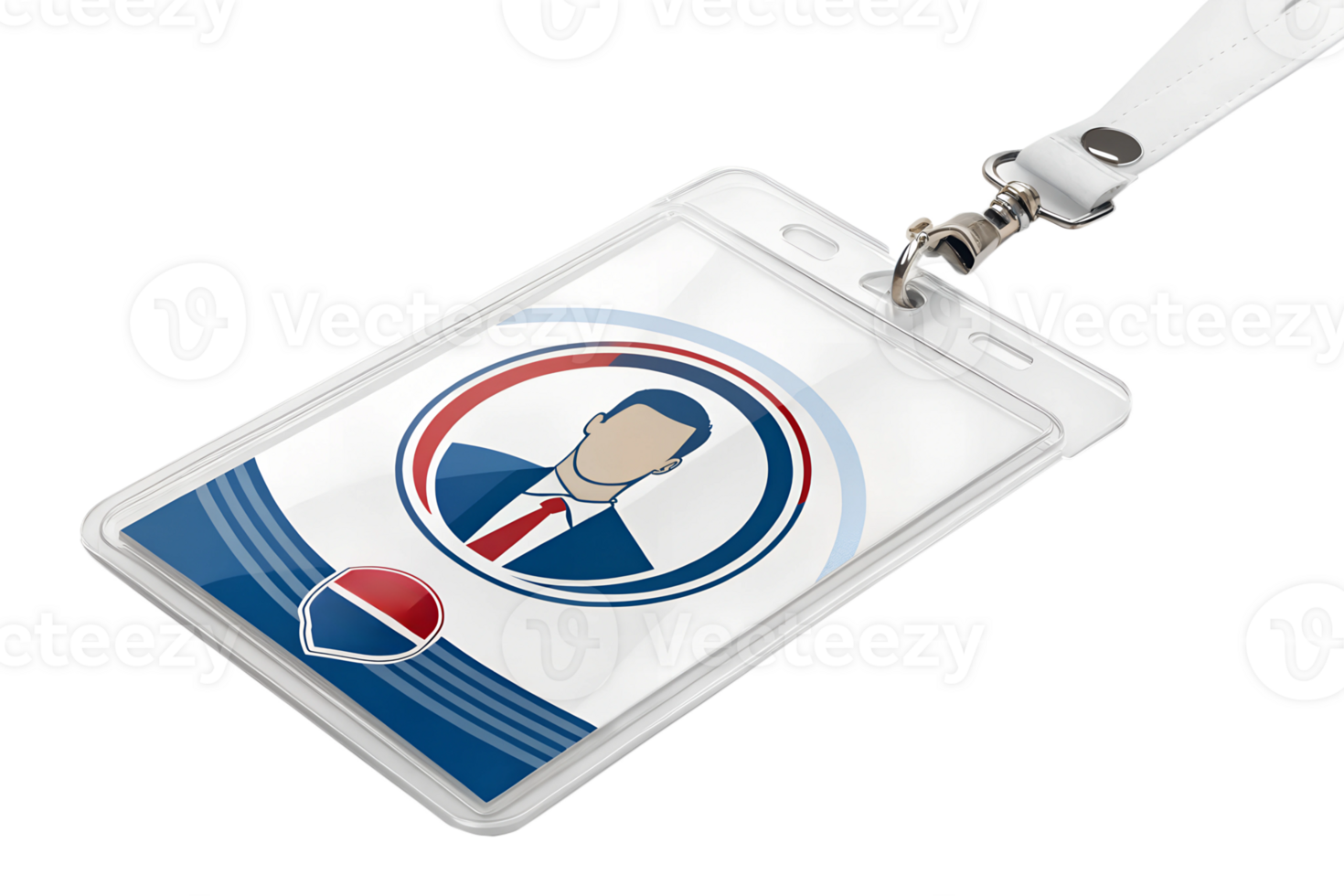 Identification badge for a corporate event display png