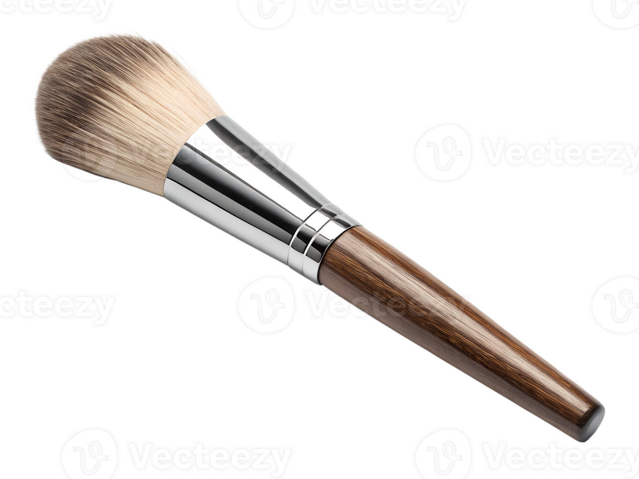Wooden handled brush with soft bristles png