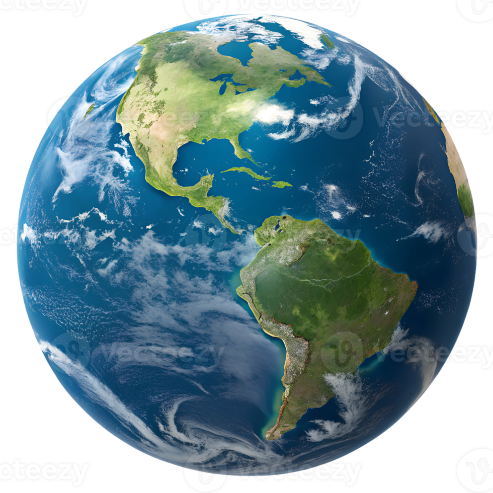 Earth from space continents and oceans transparent png
