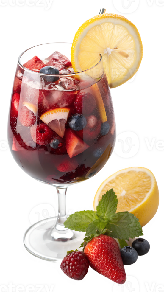 Berry lemon fruit punch png