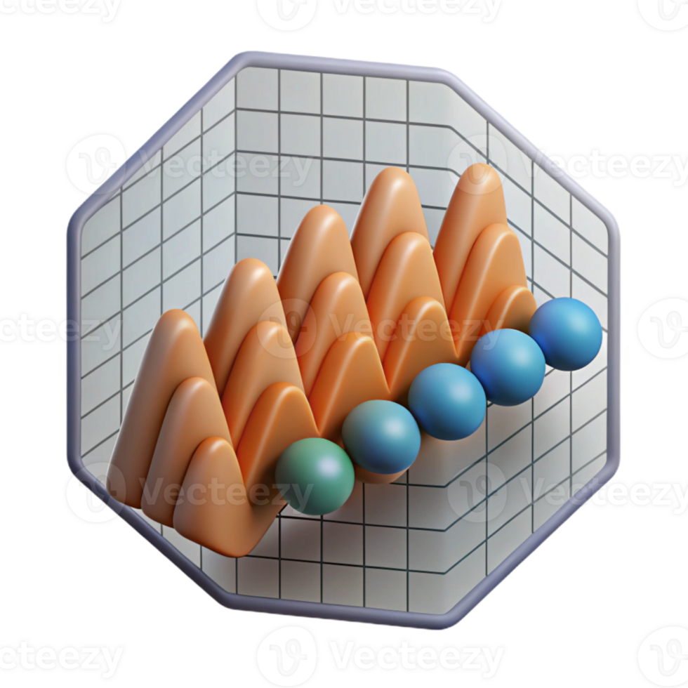 wonderful modern Geometric Sound Frequency Chart Isolated Element with Gridlines genuine png