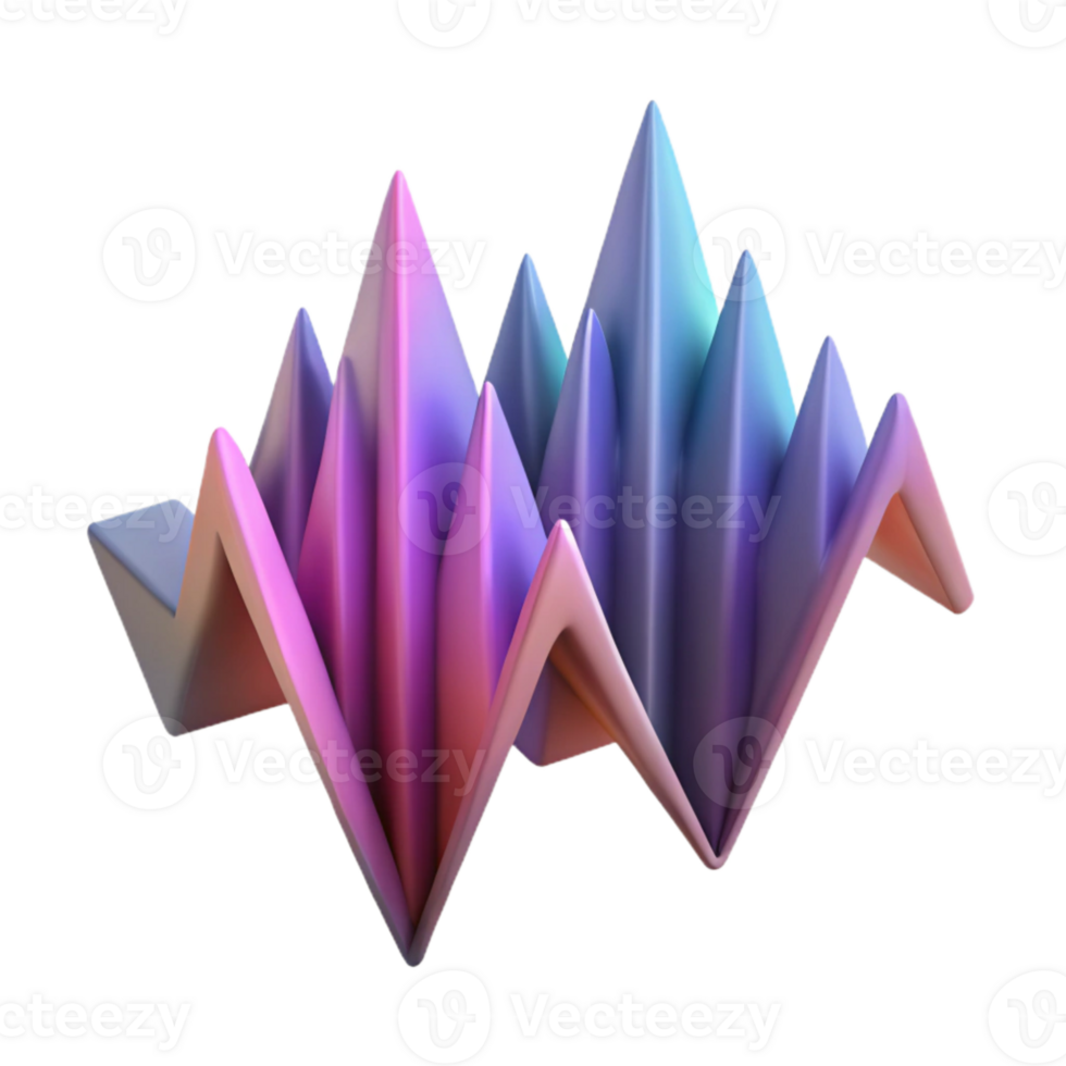 wonderful rustic Geometric Soundwave Spectrum Chart Isolated Element with Peaks and Valleys high resolution png