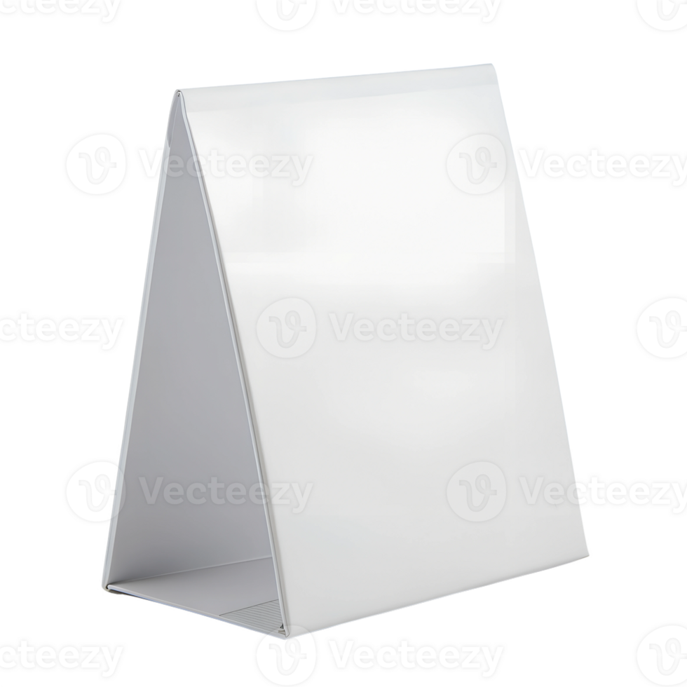 Blank tabletop sign holder for signage display png