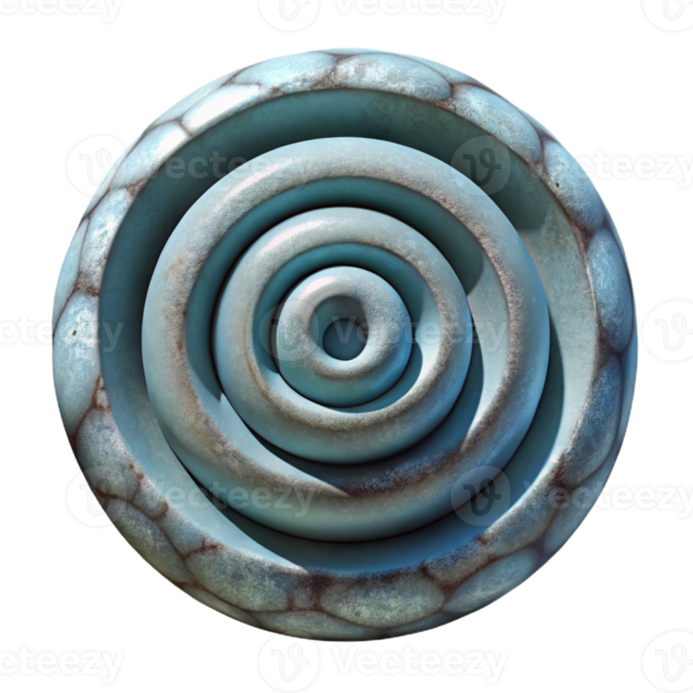 dramatic abstract Geometric Spiral with Hypnotic Effect authentic png
