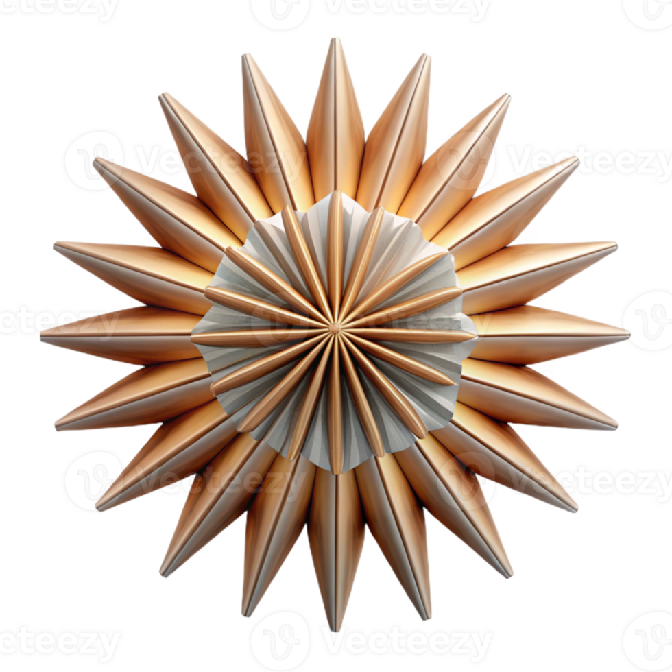 elegant creative Geometric Starburst Radial Lines Cutout authentic png