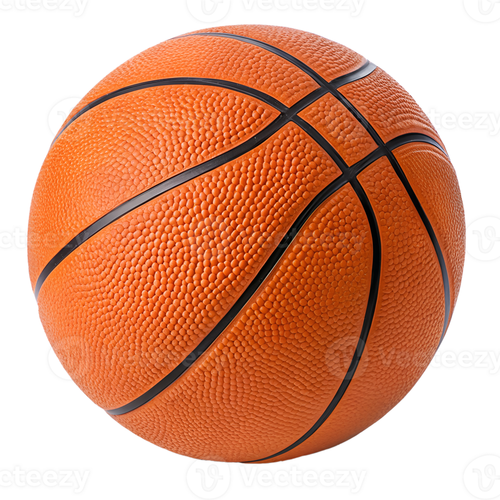 Basketball resting on a surface with texture png