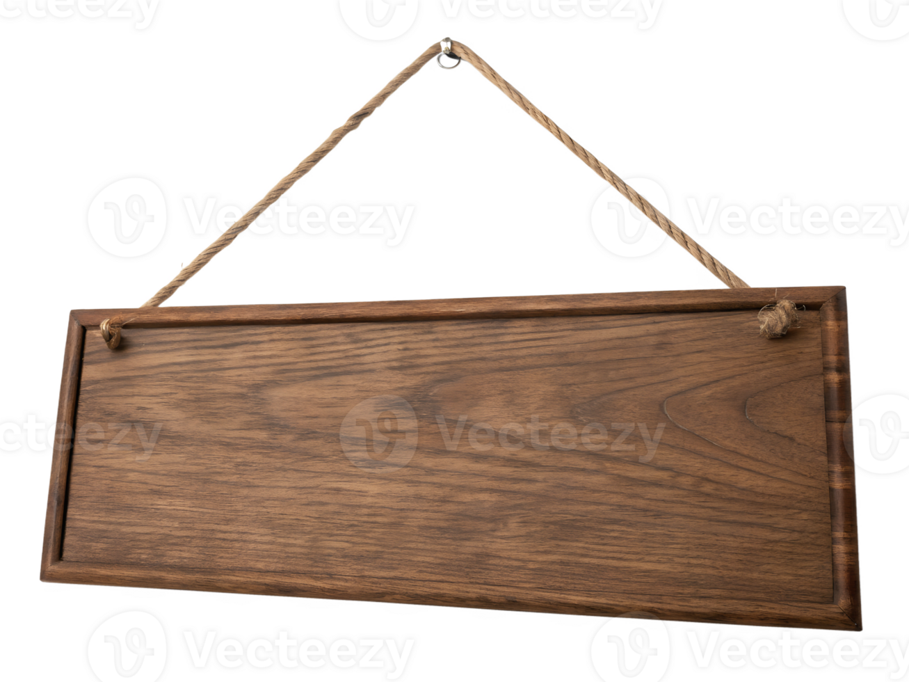 Rustic wooden sign with rope for hanging png