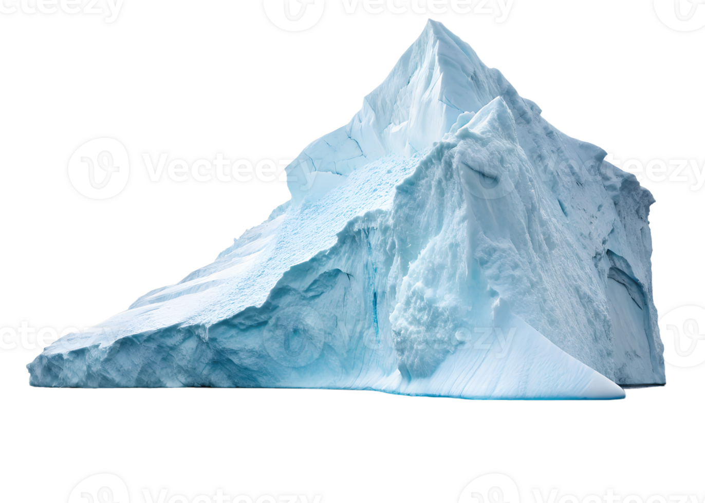 Majestic iceberg floating in clear ocean waters png