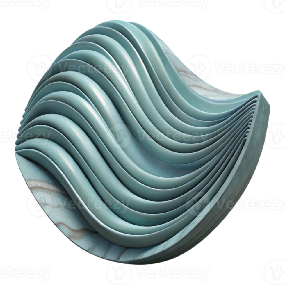 extraordinary abstract Geometric Wave Pattern Cutout with Subtle Texture professional png