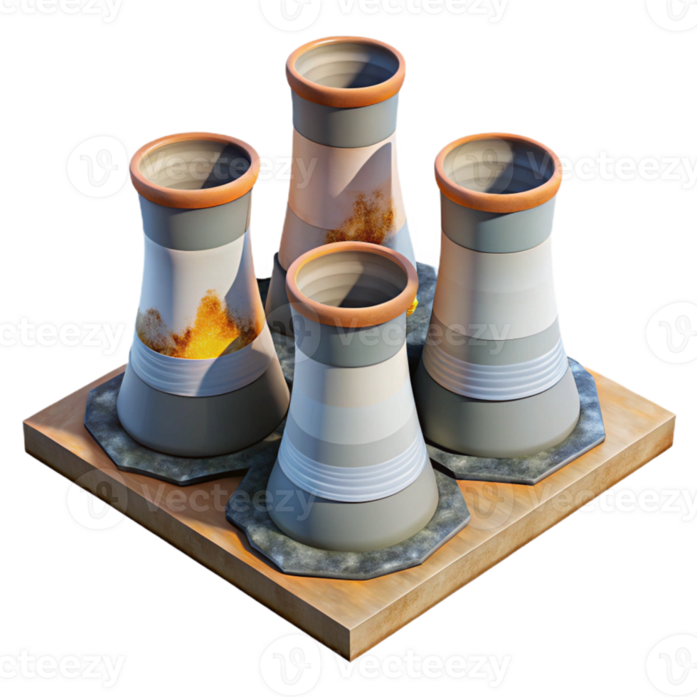 magnificent minimalist Geothermal Power Plant Cooling Towers Transparent png