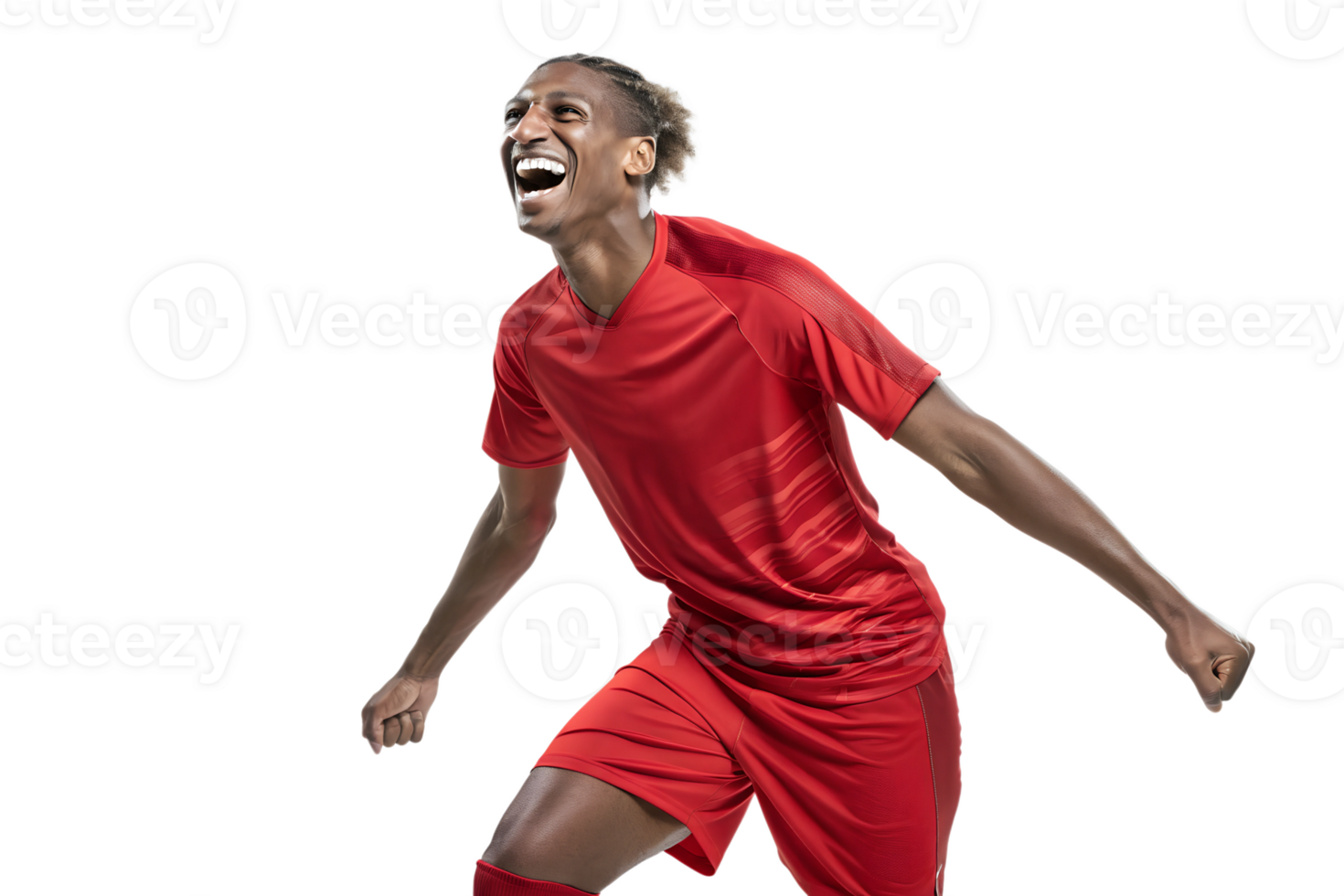 Player joyfully celebrates victory png