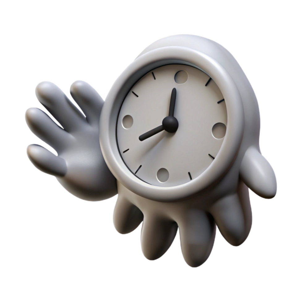 stunning classic Ghostly Clock Hands Fading Isolated Element png