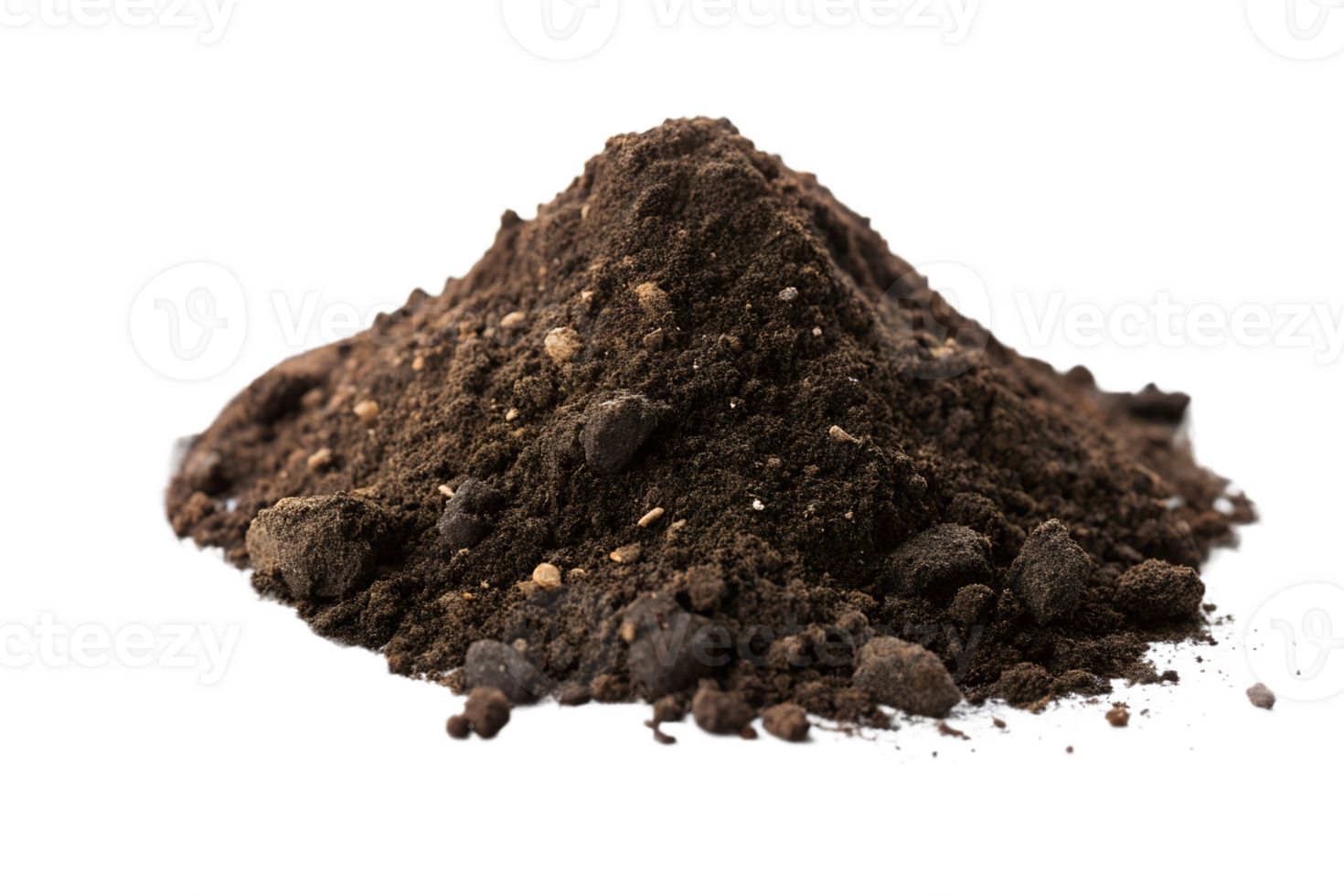 Natural soil pile gathered from the ground png