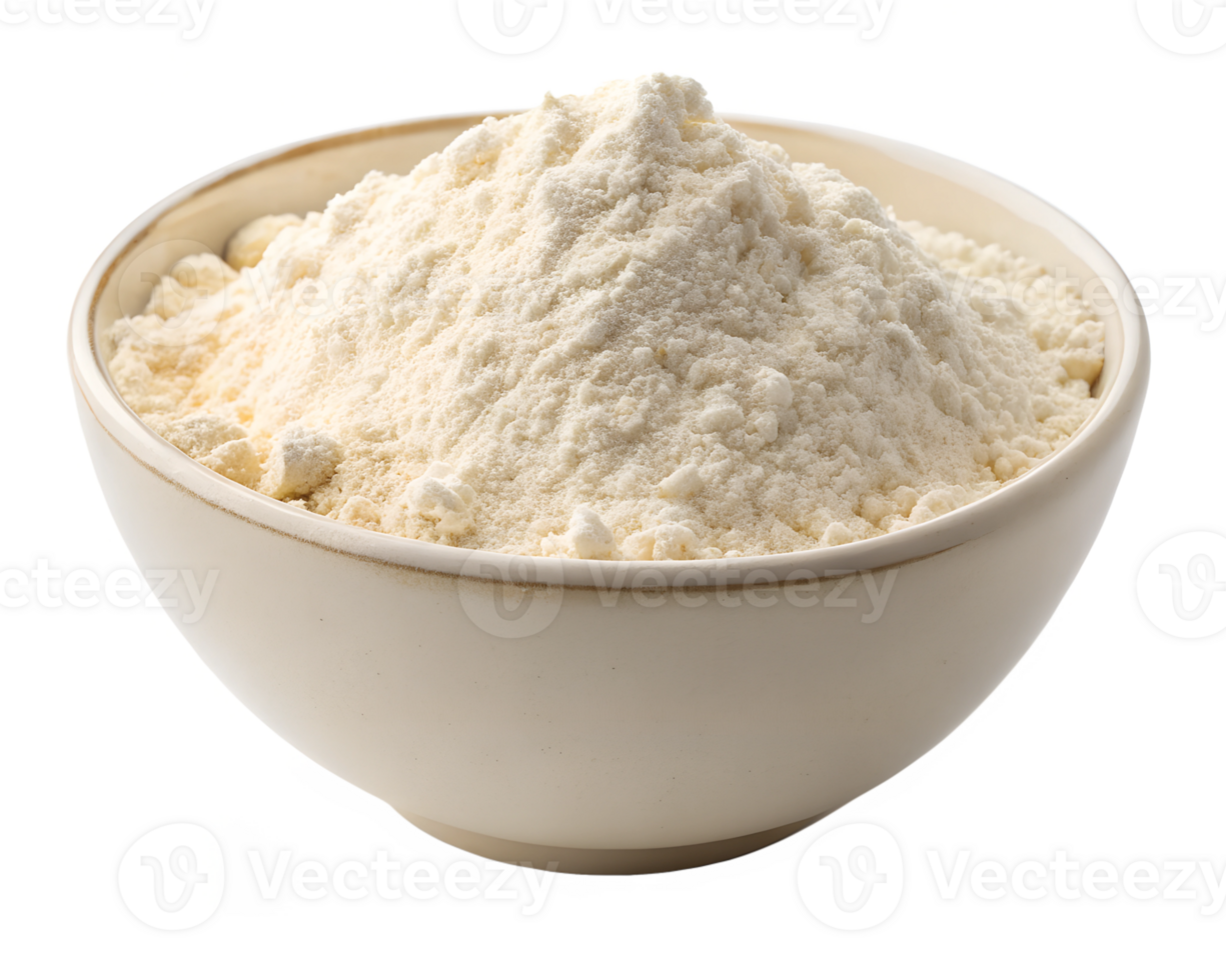 Flour in a bowl ready for baking activities png