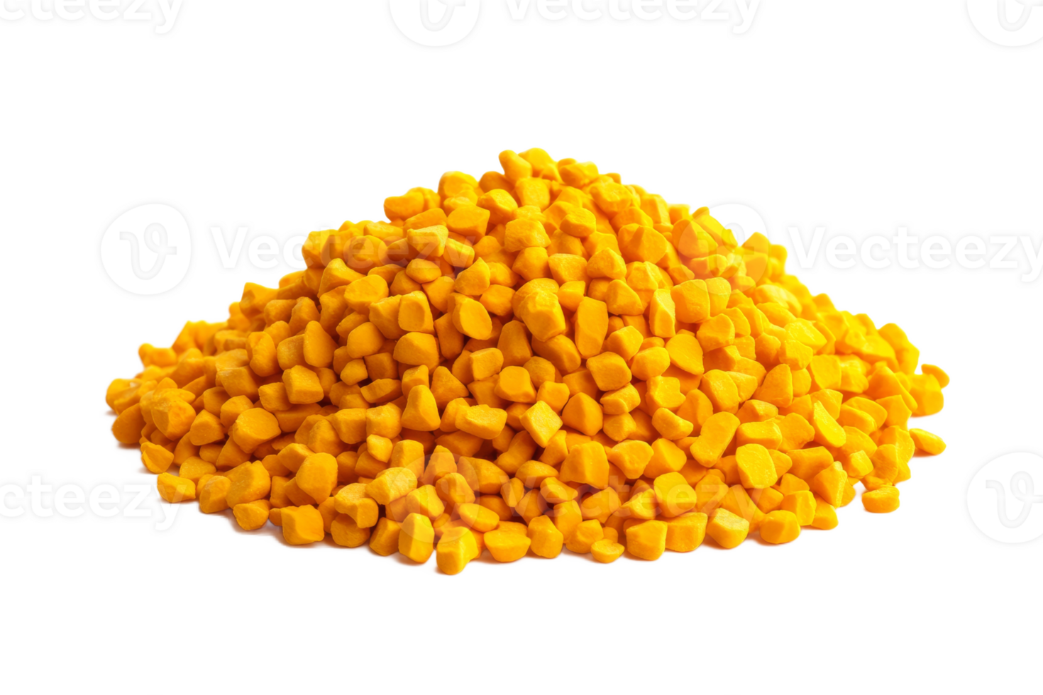 Yellow granules on white surface png