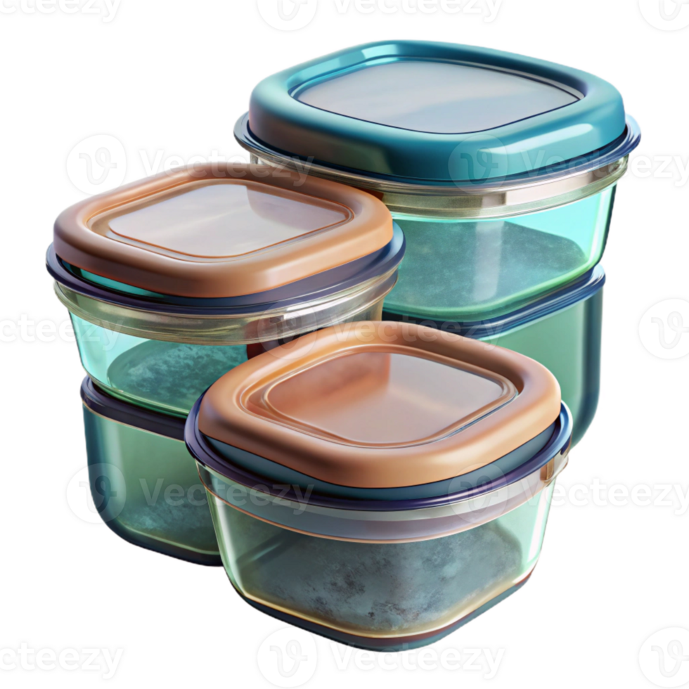 impressive minimalist Glass Food Storage Containers with Airtight Lids Transparent authentic png