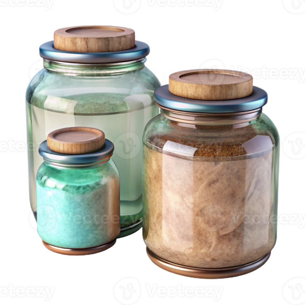 dramatic abstract Glass Jars for Zero Waste Lifestyle Cutout high quality png