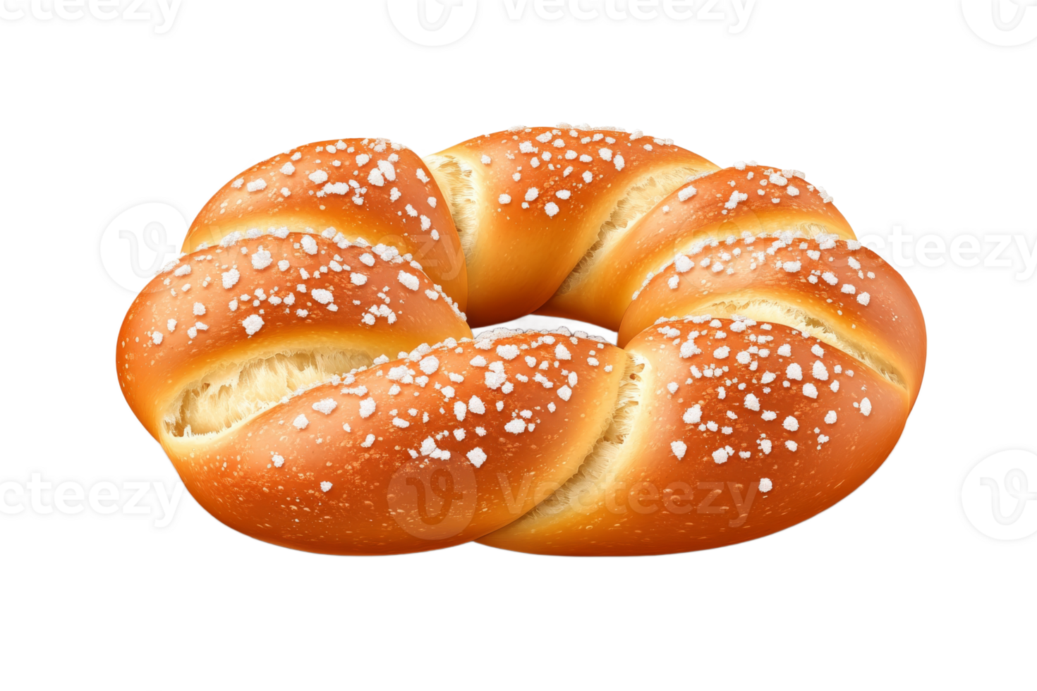 Sugary braided pastry treat png