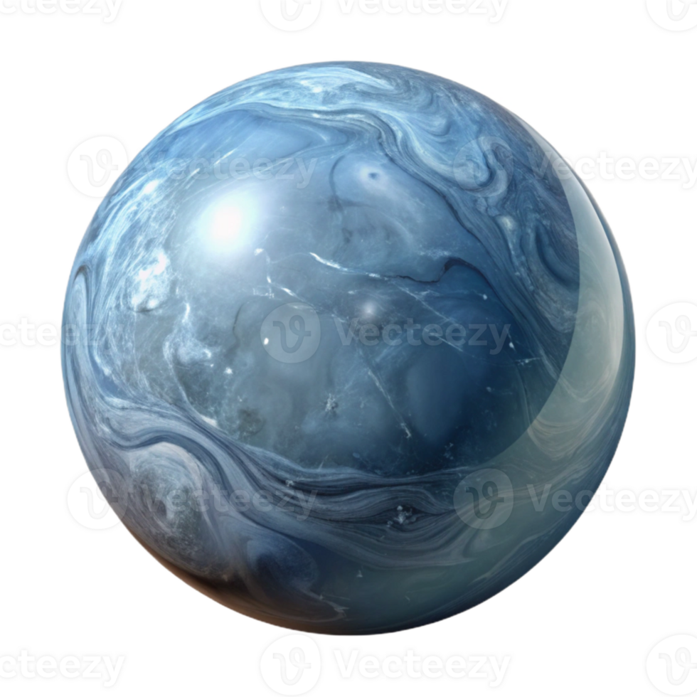 serene abstract Glass Marble Close Up Isolated Cutout Transparent Background png