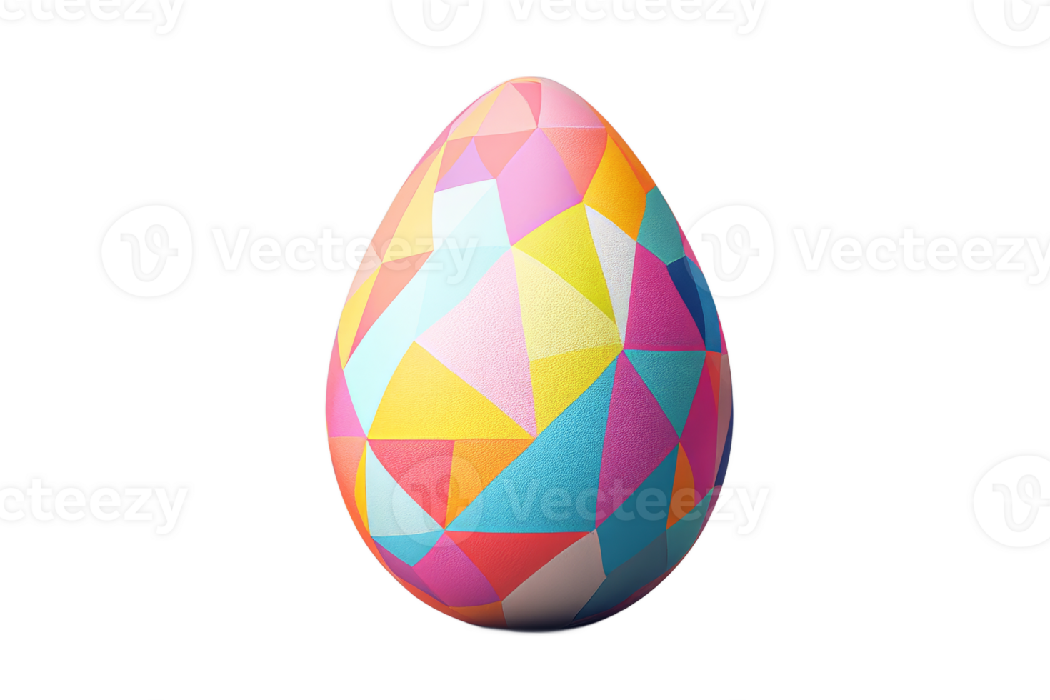 Spring geometric egg design png