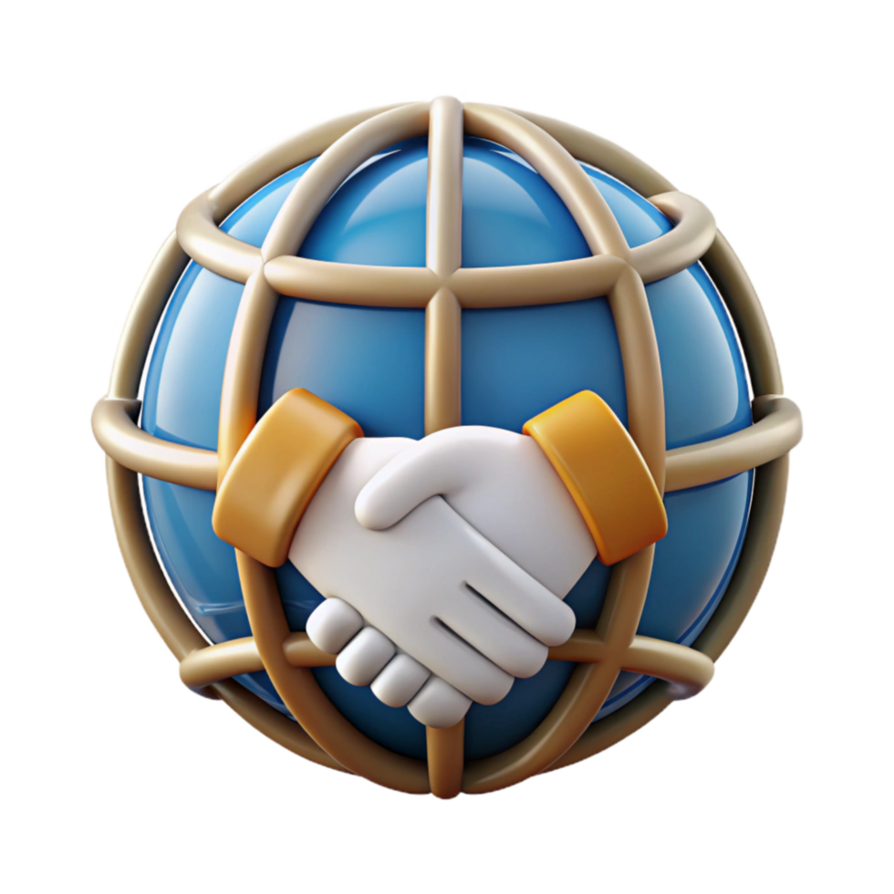 elegant classic Global Partnership Icon Isolated Symbolic png