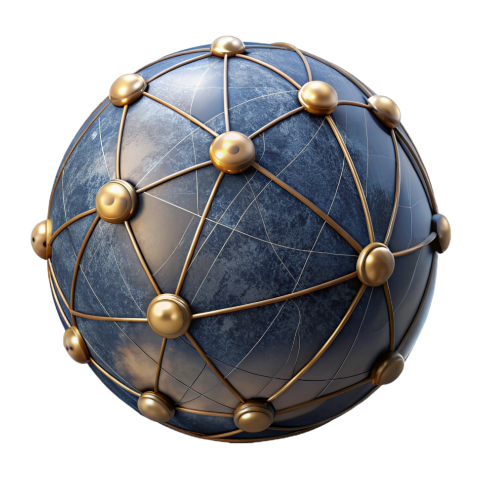 magnificent creative Globe with Network Connections Transparent Background exclusive png