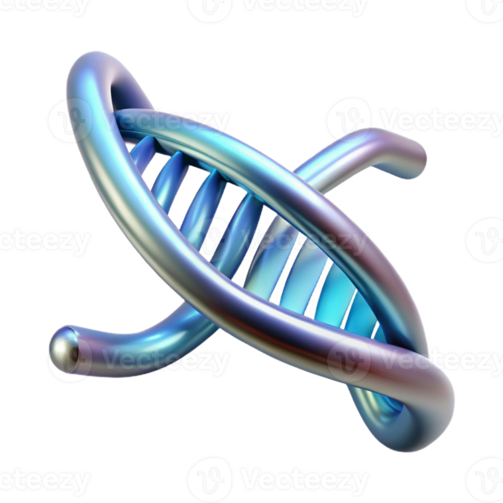 extraordinary creative Glowing Dna Strand Double Helix Transparent Background authentic png