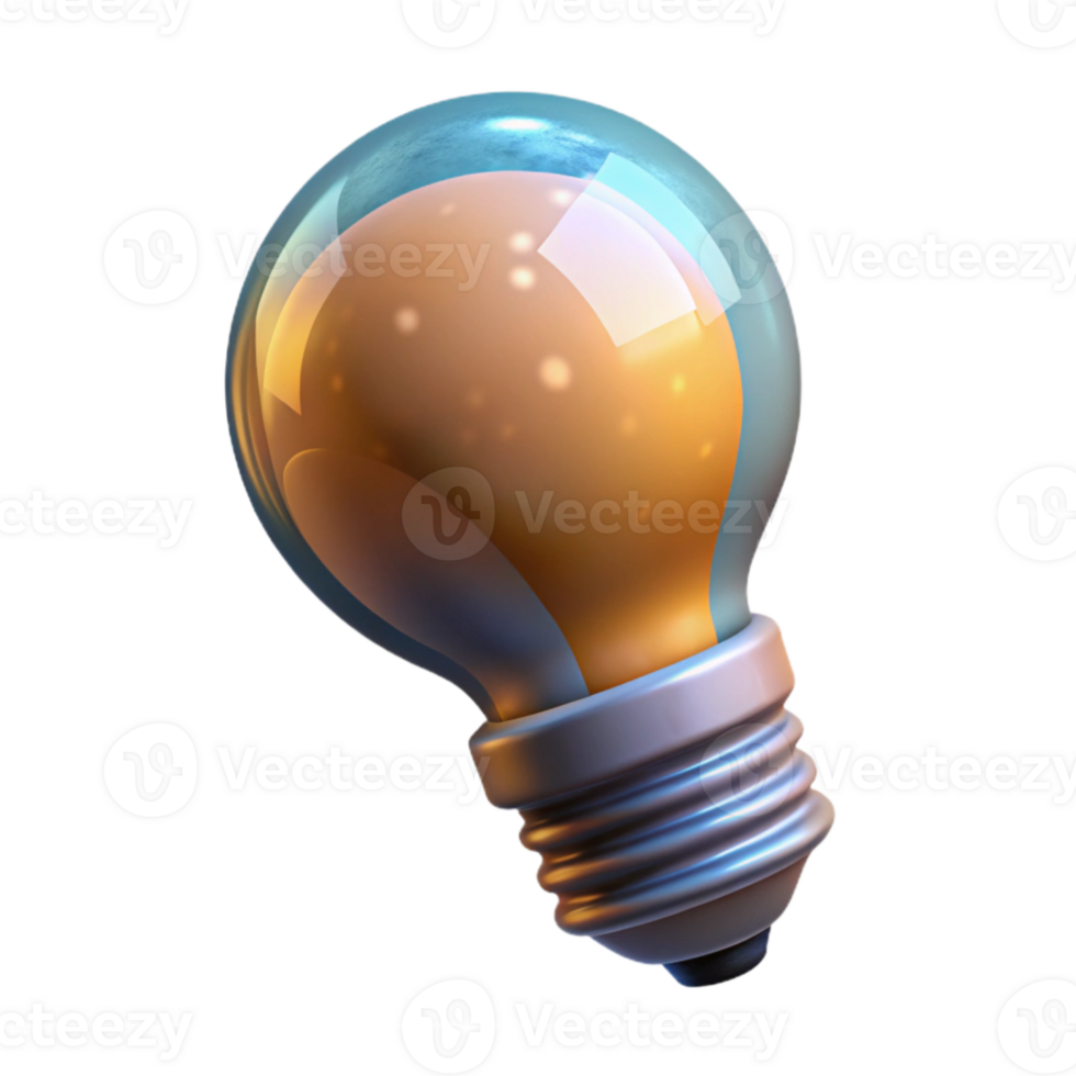 impressive vintage Glowing Lightbulb Representing Idea Generation Transparent authentic png
