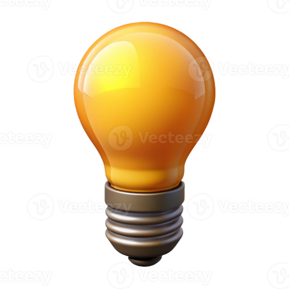 dramatic classic Glowing Light Bulb with Filament Transparent exclusive png