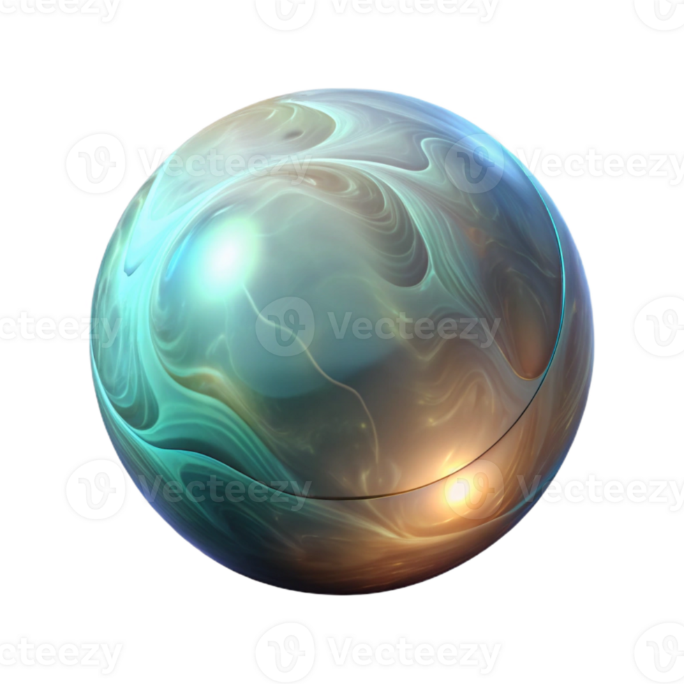 dramatic artistic Glowing Orb in Abstract Dreamscape Transparent genuine png