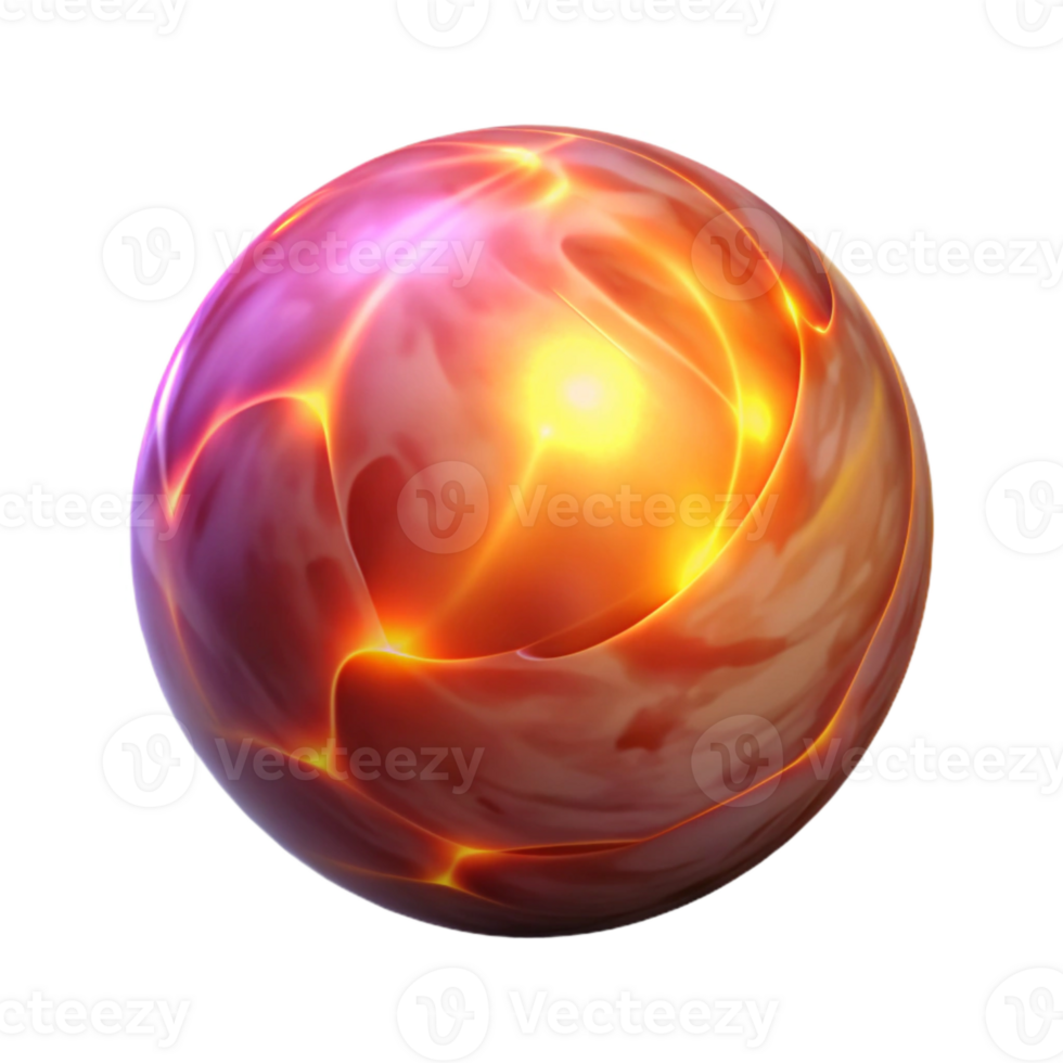 impressive classic Glowing Orb Plasma Energy Isolated premium png