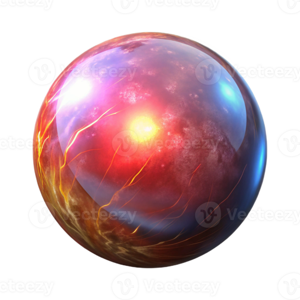 dramatic abstract Glowing Orb Plasma Energy Isolated genuine png