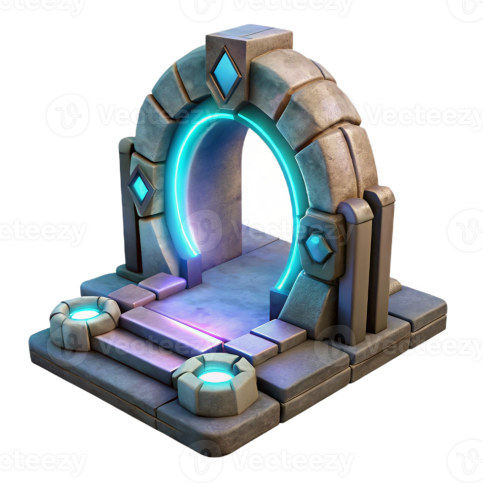 wonderful classic Glowing Portal Interdimensional Travel Isolated exclusive png